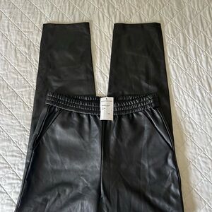 Halogen Black Faux Leather Pants